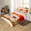 Fall Decor Bedding Set Full for Boys Girls Thanksgiving Day Gifts Duvet Cover Rustic Farm Maple Leaf Print Comforter Cover Hello Fall Autumn Harvest Theme Bedspread Cover Happy Camping Bedding 3 Pcs view 2