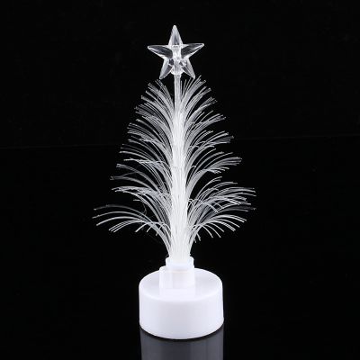Fairy Light Tree,Christmas Tree Lamp,Mini Colorful LED Fiber Optic Nightlight Christmas Tree Lamp Light Xmas Gift