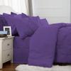 Epic Cotton - Pinch Pleated Bedding Comforter Sets for Comforters, Sheets, Bedskirt, Pillowcases & Shams - 21" Deep Pocket 8 Pieces Pintuck Bed in a Bag, Super King Bed (Purple) Color, view 4