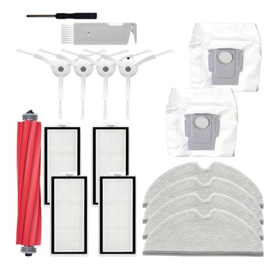 ORCOW Main Side Brush Filter Replacement Accessories Compatible with Xiaomi Roborock Q7 Max Q7 Max+ T8 Robotic Vacuum Cleaner
