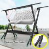 ATYUJKB Laundry Room Collapsible Clothes Drying Rack, Dryer Racks for Laundry Drying Indoor, Garment Rack On Wheels, Aluminum Alloy Laundry Stand Organizer (Grey 250cm/98in) view 4