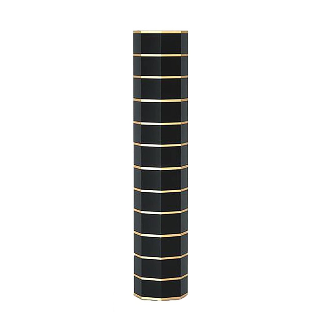 BXKCFYBSQ Shoe Rack Round Rotating Shoe Rack Tower Cabinet, Independent Metal Rotating Rack Shoe Cabinet, Home Living Room Entrance Multifunctional Cylindrical Stair Cabinet (Size : 35x35x169CM)