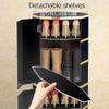 BXKCFYBSQ Shoe Rack Round Rotating Shoe Rack Tower Cabinet, Independent Metal Rotating Rack Shoe Cabinet, Home Living Room Entrance Multifunctional Cylindrical Stair Cabinet (Size : 35x35x169CM) view 3