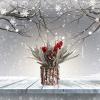 RXMORI Tabletop Christmas Tree, Artificial Mini Xmas Pine Tree, Simulation Miniature Christmas Tree with Tree Stump Base, Christmas Tree Ornaments for Holiday Home Decor(Pine Cones) view 4