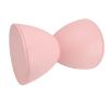 Keebgyy Hourglass Shaped Stool, Plastic Modern Simple Nordic Style, Contemporary Modern Hourglass Accent Stool, Household Round Stool for Bathroom Fitting Room Shoe Changing, Home Decoration(Pink) view 3