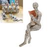 QANYEGN Reading Woman Figurine, Lady Reading Pulp ing, Bookshelf Ornaments for Home, Bookroom, Livingroom(B) view 4