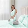PURE ECO Luxurious 2 Piece Pillowcase Silk Satin Pillow Cover Standard Size, Long-Staple Soft & Silk Pillowcase for Hair and Skin, Envelope Closure(Standard 20" x 26", Aqua Blue) view 3