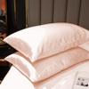 PURE ECO Luxurious 2 Piece Pillowcase Silk Satin Pillow Cover Standard Size, Long-Staple Soft & Silk Pillowcase for Hair and Skin, Envelope Closure(Standard 20" x 26", Peach) view 2