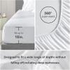 PURE ECO 6 Piece Satin Sheet Set Full Size (54x75)+ 10 to 18 Inch Deep Pocket Black Color Full Satin Bed Sheets Luxury Silky & Soft - 1 Fitted Sheet, 1 Flat Sheet, 4 Pillowcases view 4