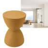 Refeng Hourglass Shaped Stool Plastic Modern Simple Nordic Style Household Round Stool for Bathroom Fitting RoomWhitePinkGinger(Ginger) view 2