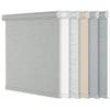 Sulugood,Blackout Roller Shades for Windows,Free-Stop Cordless Roller Blinds with Cassette Valance,Striped Jacquard Window Shades for Bedroom,Thermal Insulated Fabric,Gray,59.5" W x 96" H view 1