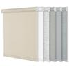 Sulugood,Blackout Roller Shades for Windows,Free-Stop Cordless Roller Blinds with Cassette Valance,Striped Jacquard Window Shades for Bedroom,Thermal Insulated Fabric,Beige,77" W x 60" H view 1