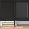 Sulugood,Blackout Roller Shades for Windows,Free-Stop Cordless Roller Blinds with Cassette Valance,Striped Jacquard Window Shades for Bedroom,Thermal Insulated Fabric,Beige,77" W x 60" H view 4