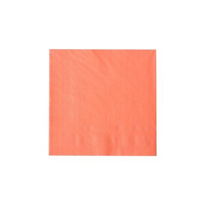 Jollity & Co Shade Cocktail Napkins - Party Napkins in Tart Peach - Pack of 20 Birthday Napkins - Easy to Mix and Match - Paper Napkins to Suit All Occasions and Birthday Decorations