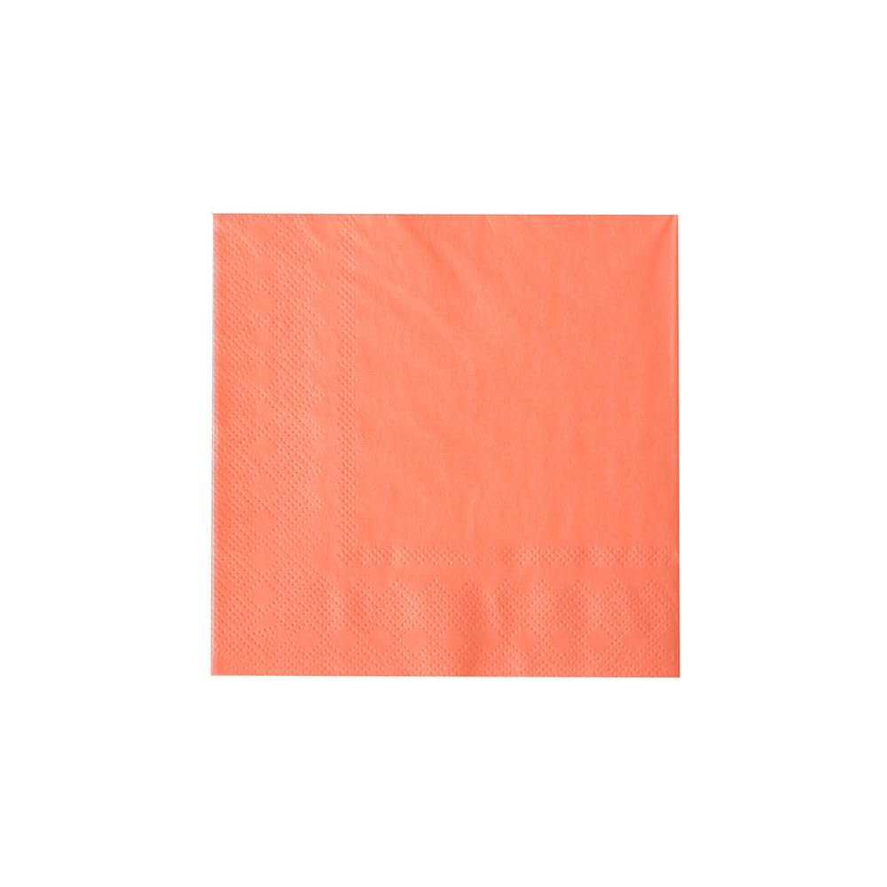 Jollity & Co Shade Cocktail Napkins - Party Napkins in Tart Peach - Pack of 20 Birthday Napkins - Easy to Mix and Match - Paper Napkins to Suit All Occasions and Birthday Decorations