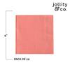 Jollity & Co Shade Cocktail Napkins - Party Napkins in Tart Peach - Pack of 20 Birthday Napkins - Easy to Mix and Match - Paper Napkins to Suit All Occasions and Birthday Decorations view 2