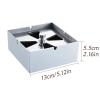 Ashtray Personalized Square Stainless Steel Rotary Ashtray with Cover Windproof Ashtray Large Household Car Cigar ashtray (Size : 1) view 2
