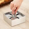 Ashtray Personalized Square Stainless Steel Rotary Ashtray with Cover Windproof Ashtray Large Household Car Cigar ashtray (Size : 1) view 3