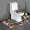 Bathroom Rugs Sets 3 Pieces,Non-Slip Absorbent Bath Mats,Washable Bathroom Carpets Decorations for Bathroom Tub Shower view 1
