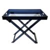 Designstyles Acrylic Folding Tray Table  Modern Chic Accent Desk - Kitchen and Bar Serving Table - Elegant Clear Design (Smoked) view 3