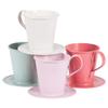 Tin Vases for Spring Wedding Decor l Tin Vase Containers l Metal Vase Farmhouse (3.3 x 3.3, Mint) (4-413MT_1DTN) view 4