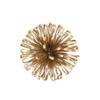 HomeRoots 5" Gold Metal Abstract Hand Painted Sculpture view 1