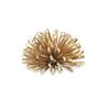 HomeRoots 5" Gold Metal Abstract Hand Painted Sculpture view 3