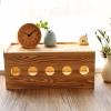 CLoxks Cable Management Box Junction Box Solid Wood Retro Simple Plug-in Wire Storage Box Socket Plug-in Board Box Power Cord Box Wire Storage Box (Size : 50cm) view 2