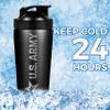 24oz Army Insulated Shaker Bottle - 24oz Water Bottle  Shaker Cup for Protein Shakes - US Army Gifts | Disabled Vet Owned Business | Army Shaker Cup view 4