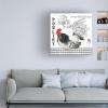 Trademark Fine Art Canvas Wall Art - Jean Plout 'Plaid Country Rooster C' Wall Art for Living Room, Bedroom, or Office Dcor 14 x 14 Inches view 2