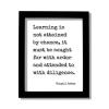 Abigail Adams Quote - Learning is not attained by chance it must be sought for with ardor attended diligence Education Teacher Gift Learning (No Frame (Table Stand - See Photo), 11x14 inches) view 1