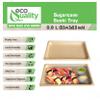 EcoQuality Compostable Sushi Trays Medium - Natural Sugarcane Bagasse Take Out Sushi Container - Biodegradable, Disposable Sushi Plate, Eco Friendly, Plastic Alternative, to go, Serving Tray (300) view 2