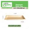 EcoQuality Compostable Sushi Trays Medium - Natural Sugarcane Bagasse Take Out Sushi Container - Biodegradable, Disposable Sushi Plate, Eco Friendly, Plastic Alternative, to go, Serving Tray (300) view 3