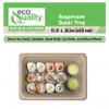 EcoQuality Compostable Sushi Trays Medium - Natural Sugarcane Bagasse Take Out Sushi Container - Biodegradable, Disposable Sushi Plate, Eco Friendly, Plastic Alternative, to go, Serving Tray (300) view 4