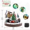 Bdor Christmas Village House, Animated Train & Village Town with LED Lights view 2