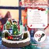 Bdor Christmas Village House, Animated Train & Village Town with LED Lights view 4
