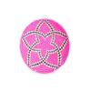 African Basket Rwanda Basket Woven Basket Sweet Grass and Sisal Pink & Black 12" x 3" view 1