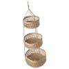 Angoily Hanging Fruit Basket Woven Storage Organizer for -saving Vegetable Holder for Easy Access and Air Circulation Design for Use view 1