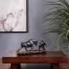 AETVRNI Wall Street Bull & Bear Statue - Bronze Patina Resin Stock Market Decor, Charging Sculpture Gifts for Market Lovers view 3