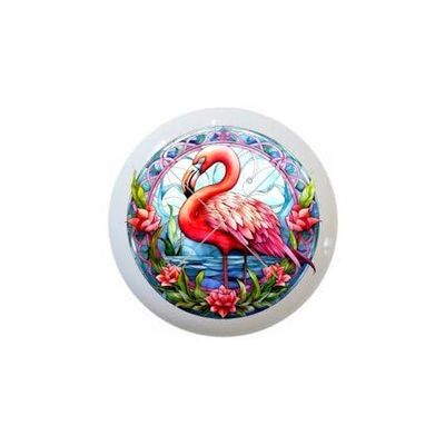 Flamingos Stained Glass Look Pink Red Several Designs to Choose From - 1.5" DECORATIVE Glossy Ceramic Dresser Drawer PULLS Cabinet Cupboard KNOBS (18)