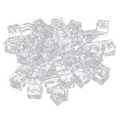 HOOTNEE Decorative Fake Ice Cubes Acrylic Ice Cubes Fake for Beverage Photography
