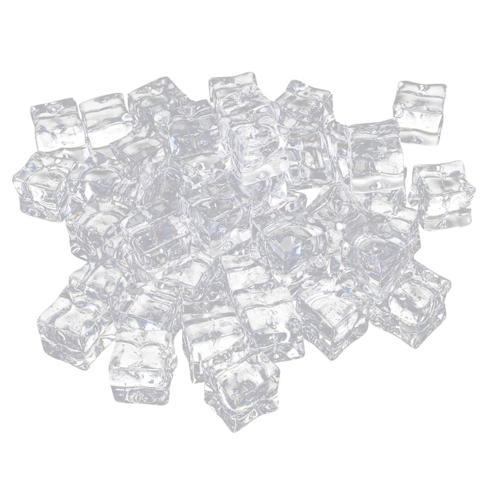 HOOTNEE Decorative Fake Ice Cubes Acrylic Ice Cubes Fake for Beverage Photography