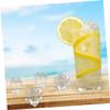 HOOTNEE Decorative Fake Ice Cubes Acrylic Ice Cubes Fake for Beverage Photography view 4