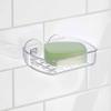 2 Pc Soap Bar Tray Dish Suction Cup Draining Shower Rack Bathroom Holder Saver Holder Self Draining Soap Dish Holes Easy Clean Bar Soap Holder with Suction Cup Soap Dish Suitable for Shower Bathroom view 3