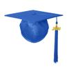 Misscom Unisex Shiny Adult Graduation Cap with 2026 Charm Tassel for High School and Bachelor Royal Blue view 1