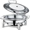 Food Heater for Catering Events - Food Radiator for Party Buffet, Rectangular Roll Top Hot Pot Buffet Set, Water Pot, Hot Pot, Banquet, Christmas Catering Food view 1