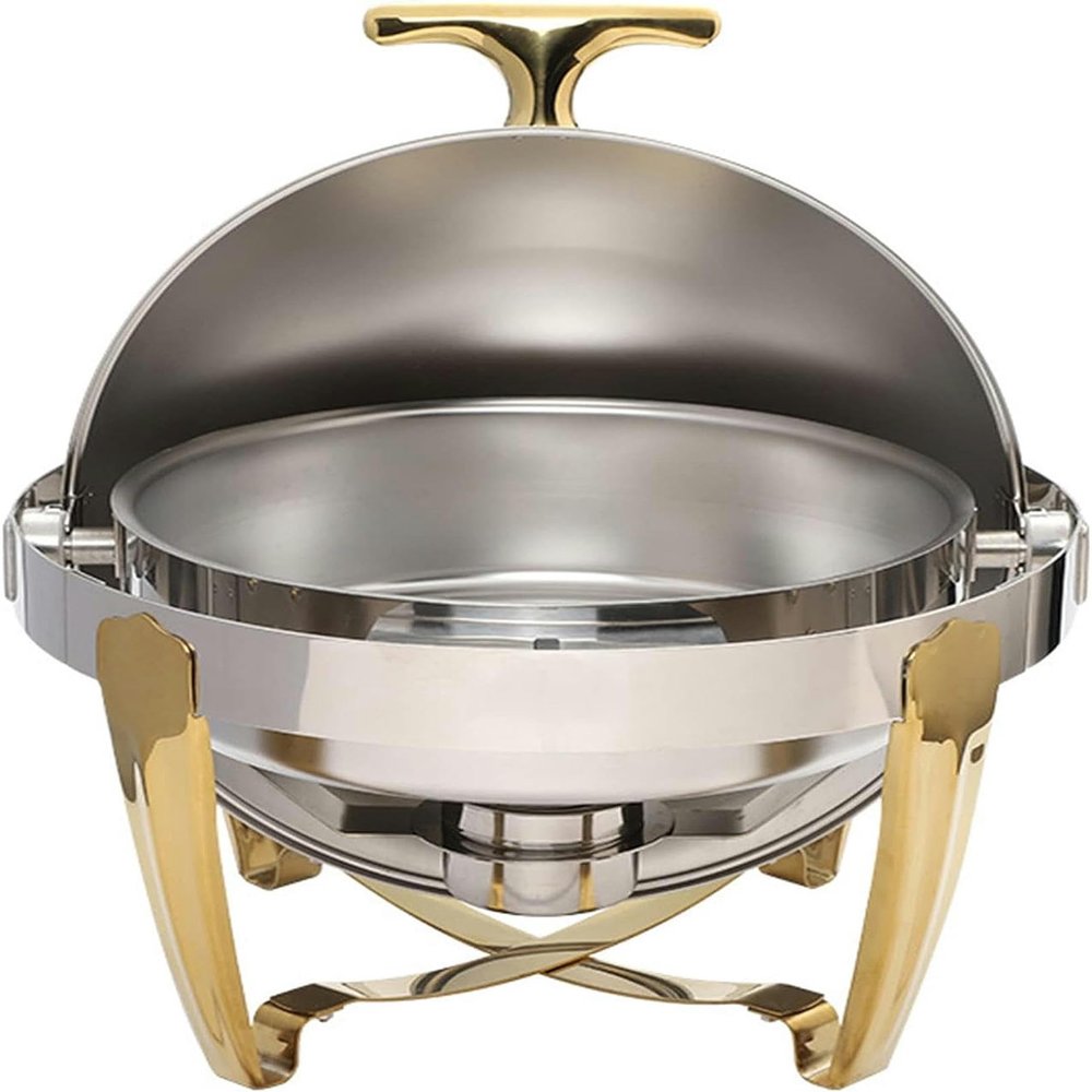 Buffet Server and Heater - Buffet Plate with Lid, Hotpot Buffet Setting, Food Heater for Party Buffet, Table Buffet Heater. Hostess Trolley Food Heater