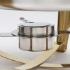 Buffet Server and Heater - Buffet Plate with Lid, Hotpot Buffet Setting, Food Heater for Party Buffet, Table Buffet Heater. Hostess Trolley Food Heater view 2