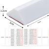 (19.7 47.2 86.6 137.8 Inches 1.2" Wide X 1/2" Tall) Collapsible Shower Threshold Water Guards, Bendable Stopper Barrier For Sink Bathroom. Self-Adhesive Barrier Splash Guard Grey, Red, White ( Color : view 2