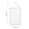 OSKOE Picture Hanging Wire 2pcs Earring Wall Holder Wall Grid Jewelry Organizer Gold Mesh Net Earring Bracelet Jewelry Wall Storage Holder for Home Metal Clothes Rack view 2